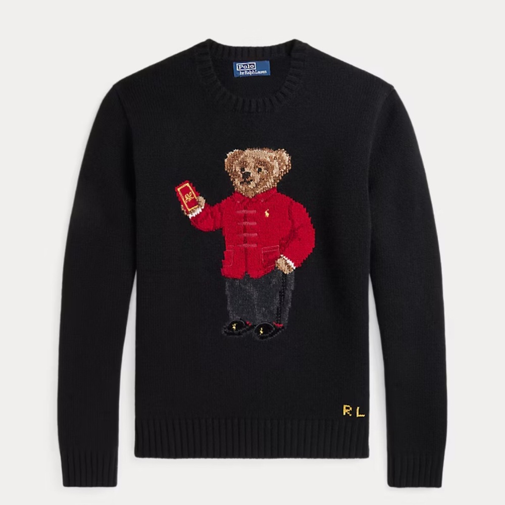 Polo Ralph Lauren Bear Knit Lunar New Year Polo Bear Sweater S - Picture 2 of 6